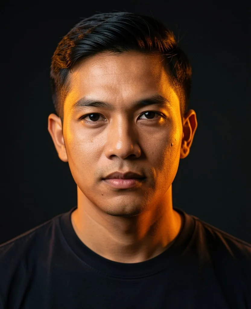 Portrait of an Indonesian man